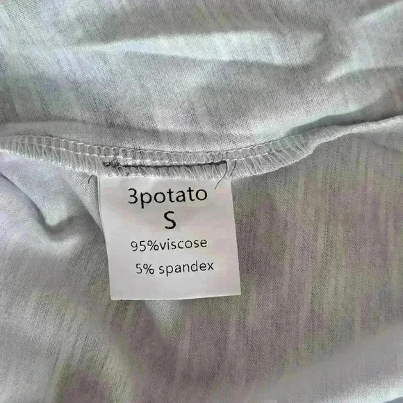 3 Potato Open Cardigan - Colors: Lavenders, Greens, Browns - Size: S - Picture 7 of 7